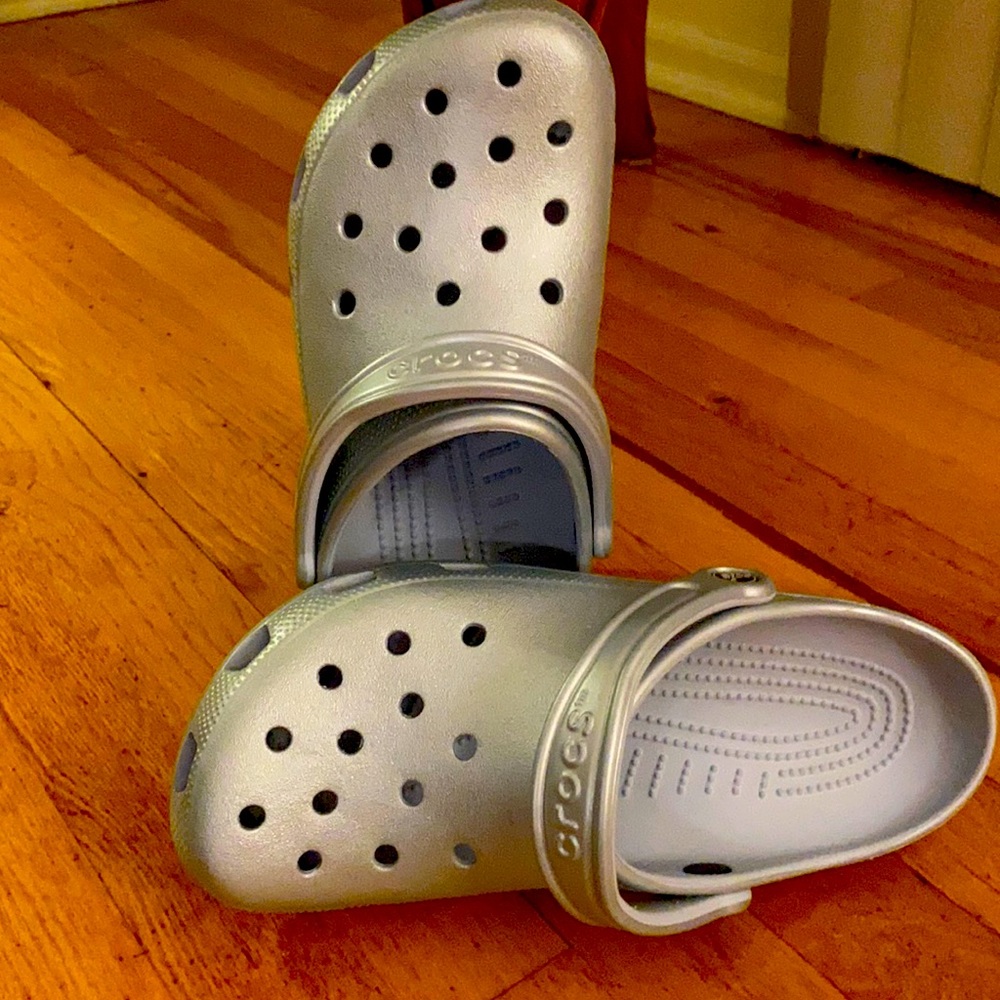 Metallic Crocs